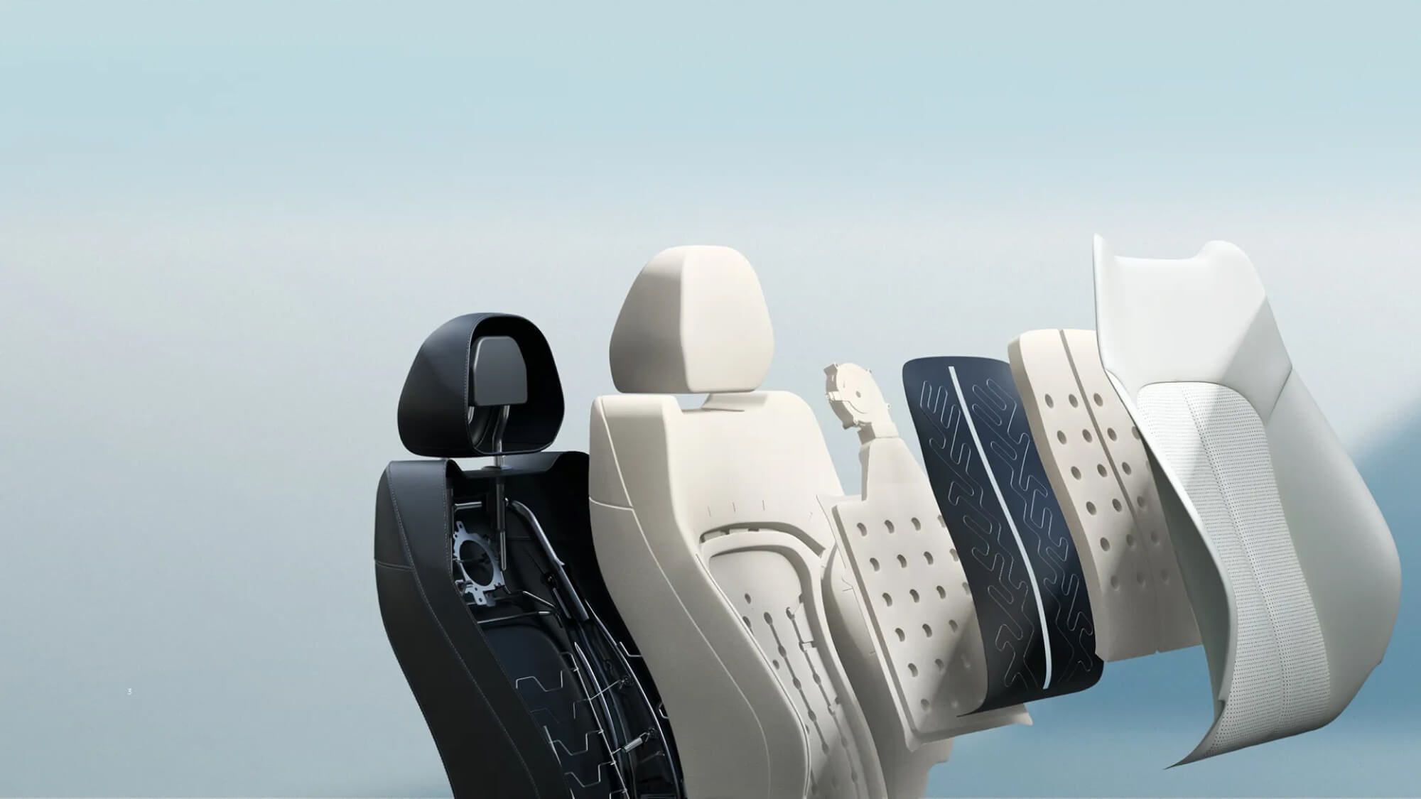 Asientos ergonómicos de cuero sintético antibacteriano y resistente al desgaste y las rayaduras